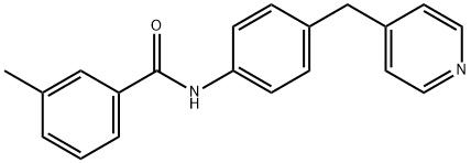 3-Methyl-N-(4-(pyridin-4-ylmethyl)phenyl)benzamide 结构式