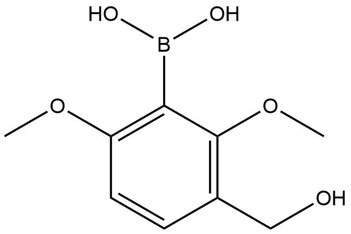 3-羟甲基-2,6-二甲氧基苯硼酸 结构式