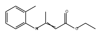 2-Butenoic acid, 3-[(2-methylphenyl)amino]-, ethyl ester 结构式