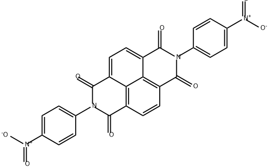 2,7-双(4-硝基苯基)苯并[1MN][3,8]菲咯啉-1,3,6,8(2H,7H)-四酮 结构式