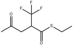 Pentanethioic acid, 4-oxo-2-(trifluoromethyl)-, S-ethyl ester 结构式