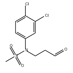 Methanesulfonamide, N-(3,4-dichlorophenyl)-N-(3-oxopropyl)- 结构式