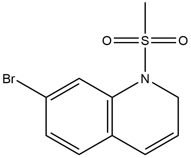 7-Bromo-1-methanesulfonyl-1,2-dihydro-quinoline 结构式