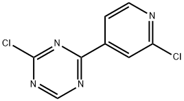 1,3,5-Triazine, 2-chloro-4-(2-chloro-4-pyridinyl)- 结构式