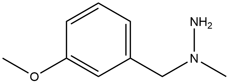 1-(3-甲氧基苄基)-1-甲基肼 结构式