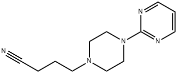 1-Piperazinebutanenitrile, 4-(2-pyrimidinyl)- 结构式