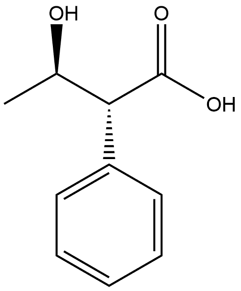 Benzeneacetic acid, α-[(1R)-1-hydroxyethyl]-, (αR)-rel- 结构式