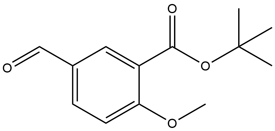 5-甲酰基-2-甲氧基苯甲酸叔丁酯 结构式