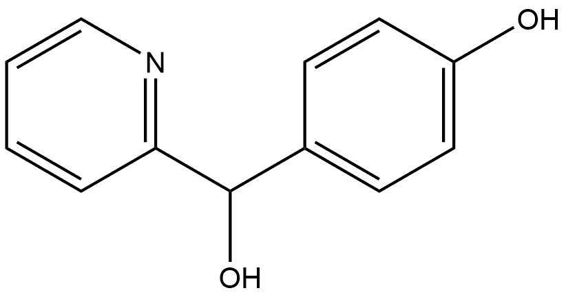 4-(Hydroxy(pyridin-2-yl)methyl)phenol 结构式