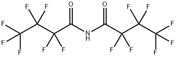 Butanamide, 2,2,3,3,4,4,4-heptafluoro-N-(2,2,3,3,4,4,4-heptafluoro-1-oxobutyl)- 结构式