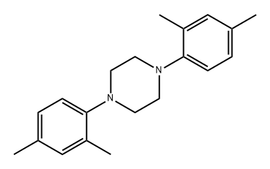 Piperazine, 1,4-bis(2,4-dimethylphenyl)- 结构式