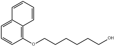 6-(1-萘氧基)-1-己醇 结构式