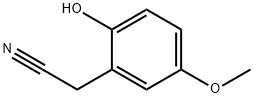 2-(2-羟基-5-甲氧基苯基)乙腈 结构式