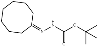 Hydrazinecarboxylic acid, 2-cyclooctylidene-, 1,1-dimethylethyl ester 结构式