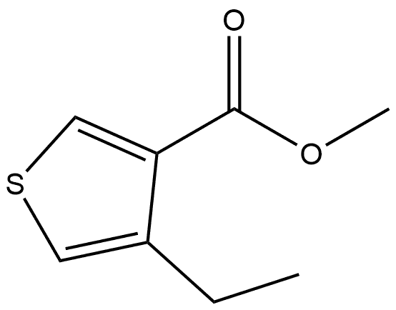 Methyl 4-ethyl-3-thiophenecarboxylate 结构式