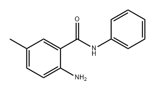 2-氨基-5-甲基-N-苯基苯甲酰胺 结构式