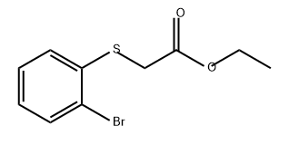Acetic acid, 2-[(2-bromophenyl)thio]-, ethyl ester 结构式