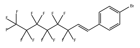 Benzene, 1-bromo-4-[(1E)-3,3,4,4,5,5,6,6,7,7,8,8,8-tridecafluoro-1-octen-1-yl]- 结构式