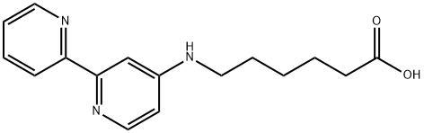 Hexanoic acid, 6-([2,2'-bipyridin]-4-ylamino)- 结构式