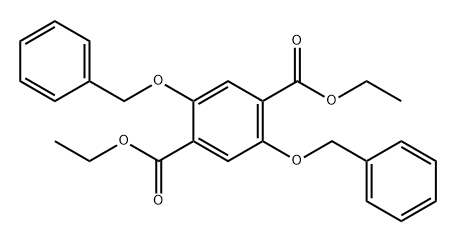 1,4-Benzenedicarboxylic acid, 2,5-bis(phenylmethoxy)-, 1,4-diethyl ester 结构式