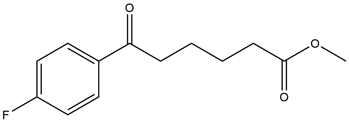methyl 6-(4-fluorophenyl)-6-oxohexanoate 结构式