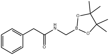 2-phenyl-N-[(4,4,5,5-tetramethyl-1,3,2-dioxaborola
n-2-yl)methyl]acetamide 结构式