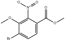 Methyl 4-bromo-3-methoxy-2-nitrobenzoate 结构式