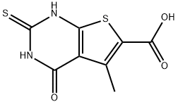 5-甲基-4-氧代-2-硫氧基-1,2,3,4-四氢噻吩[2,3-D]嘧啶-6-羧酸 结构式