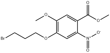 Benzoic acid, 4-(3-bromopropoxy)-5-methoxy-2-nitro-, methyl ester 结构式