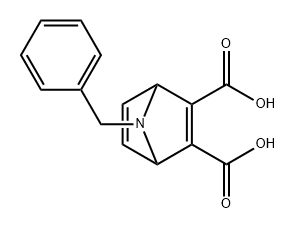 7-Azabicyclo[2.2.1]hepta-2,5-diene-2,3-dicarboxylic acid, 7-(phenylmethyl)- 结构式