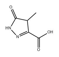 4-甲基-5-氧代-4,5-二氢-1H-吡唑-3-羧酸 结构式