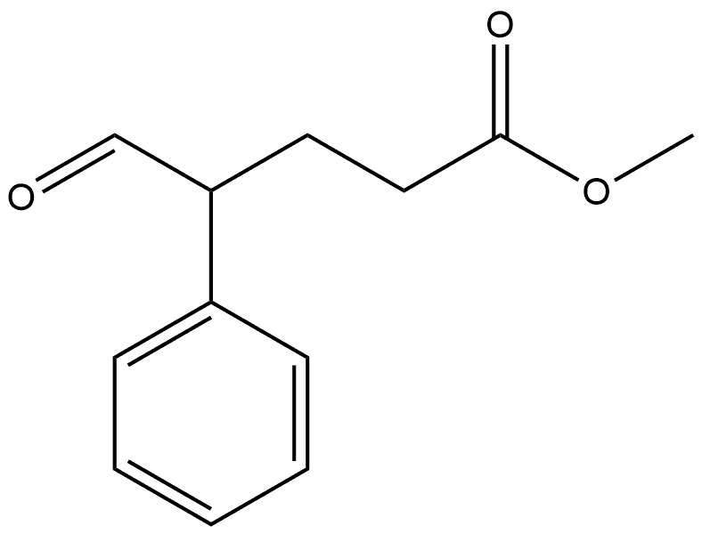 Benzenebutanoic acid, γ-formyl-, methyl ester 结构式