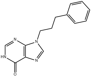 9-(3-Phenylpropyl)-3H-purin-6(9H)-one 结构式