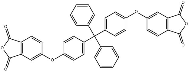 5,5'-[[(二苯基亚甲基)双(4,1-亚苯基)]双(氧基)]双(异苯并呋喃-1,3-二酮) 结构式