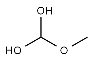 Methanediol, methoxy- (9CI) 结构式