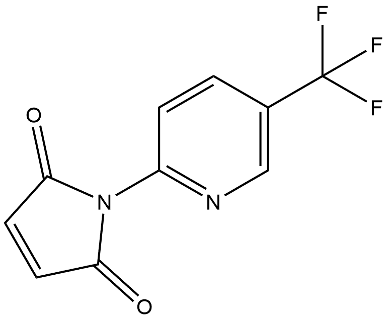 1-[5-(Trifluoromethyl)-2-pyridinyl]-1H-pyrrole-2,5-dione 结构式