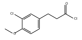 Benzenepropanoyl chloride, 3-chloro-4-methoxy- 结构式