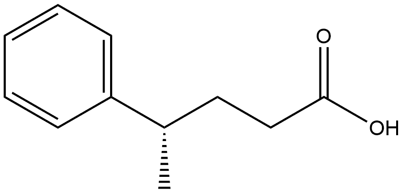 Benzenebutanoic acid, γ-methyl-, (γS)- 结构式