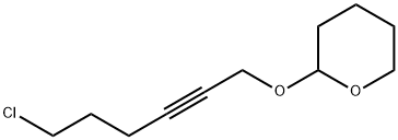 2H-Pyran, 2-[(6-chloro-2-hexyn-1-yl)oxy]tetrahydro- 结构式