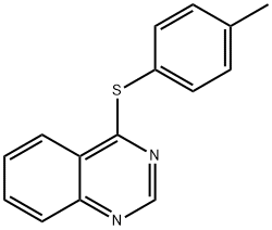 4-(p-Tolylthio)quinazoline 结构式