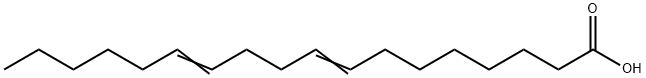 8,12-Octadecadienoic acid 结构式