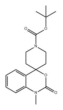 Spiro[4H-3,1-benzoxazine-4,4'-piperidine]-1'-carboxylic acid, 1,2-dihydro-1-methyl-2-oxo-, 1,1-dimethylethyl ester 结构式