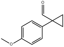 1-(4-甲氧基苯基)环丙烷甲醛 结构式