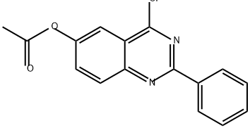 6-Quinazolinol, 4-chloro-2-phenyl-, 6-acetate 结构式