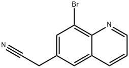 6-Quinolineacetonitrile, 8-bromo- 结构式