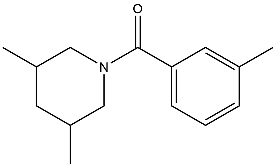 (3,5-Dimethyl-1-piperidinyl)(3-methylphenyl)methanone 结构式