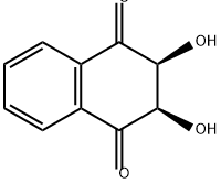 1,4-Naphthalenedione, 2,3-dihydro-2,3-dihydroxy-, cis- (9CI) 结构式