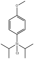 Benzene, 1-[chlorobis(1-methylethyl)silyl]-4-methoxy- 结构式