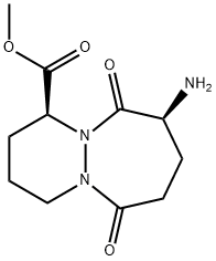 甲基(1S,9S)-9-氨基-6,10-二氧八氢-6H-哒嗪[1,2-A][1,2]二氮杂-1-羧酸盐 结构式