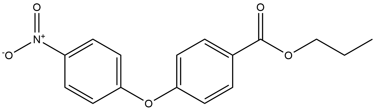 propyl 4-(4-nitrophenoxy)benzoate 结构式